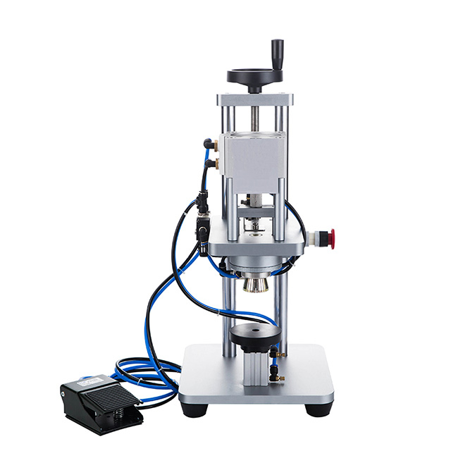 Semi-automatische parfumfleskrimpmachine