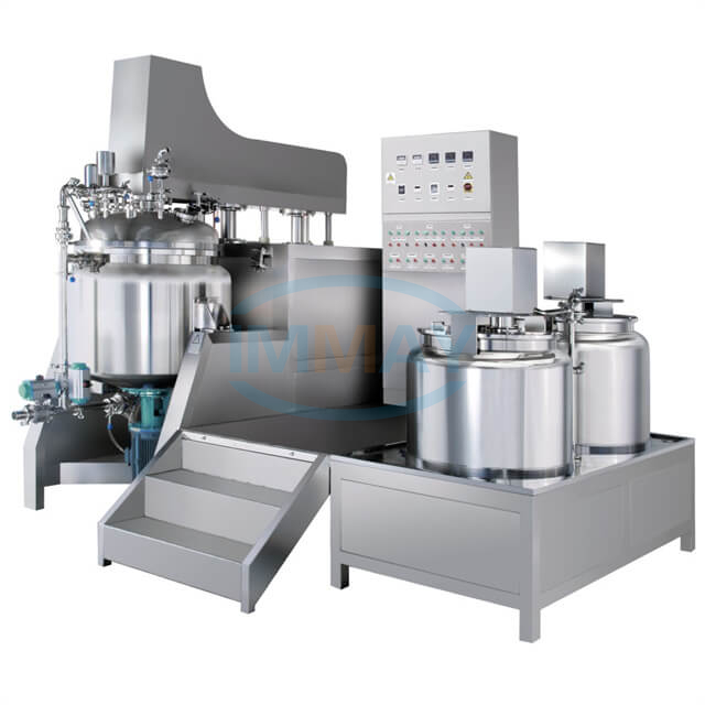 200L Cosmetic Cream Pharmaceutical Ointment Lip Balm Making Equipment with Hydraulic Lifting 