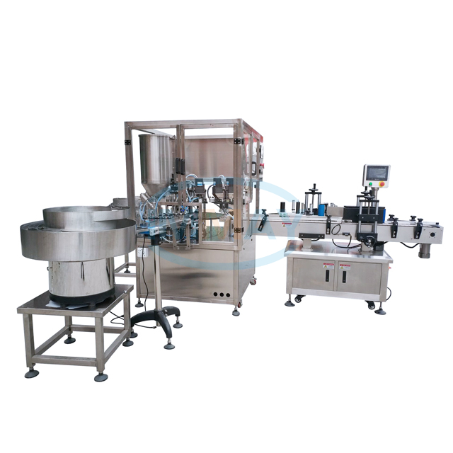 High Speed Rotary Automatic Filling Capping Labeling Machine for Liquid Bottle Vial
