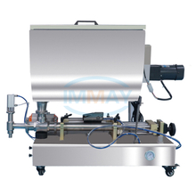 Halbautomatische Marmeladensaucen-Flaschenf&uuml;llmaschine mit Mixer