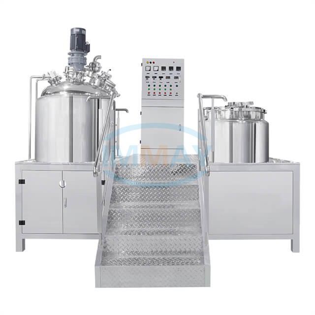 300L To 5000L Steam Or Electric Heating Vacuum Homogenizer High Shear Emulsifier Machine Industrial Cosmetic Cream Mixer