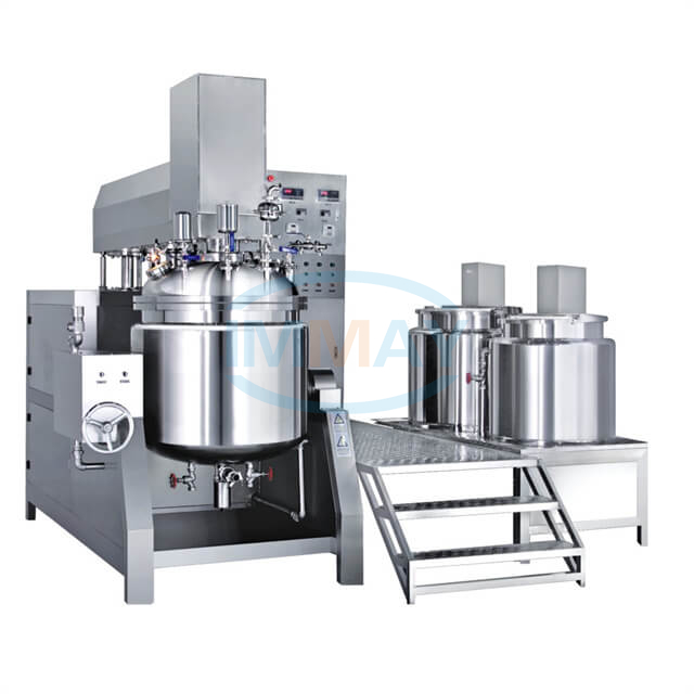 300L Vacuum Emulsifier Mixer with Hydraulic Lifting for Cosmetic Pharmaceutical Paste Cream Production