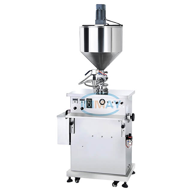 Semi Automatic Filling Machine with Heater And Mixer for Vaseline Hair Wax Lip Oil Shoe Polish Chilblain Cream