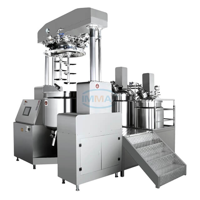 300L Hydraulic Lifting Vacuum Homogenizer Mixer And Reactor Machine for Paste Production