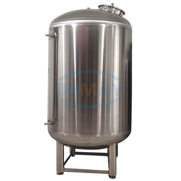1200L Stainless Steel Vertical Storage Tank for Cosmetic Food Pharmaceutical Chemical