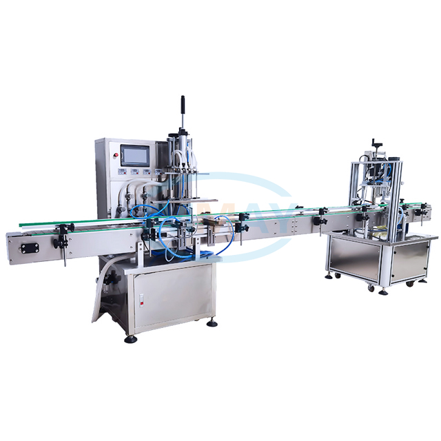 6 Heads Linear Automatic Liquid Filling Equipment Machine for Oil Drinking Water 