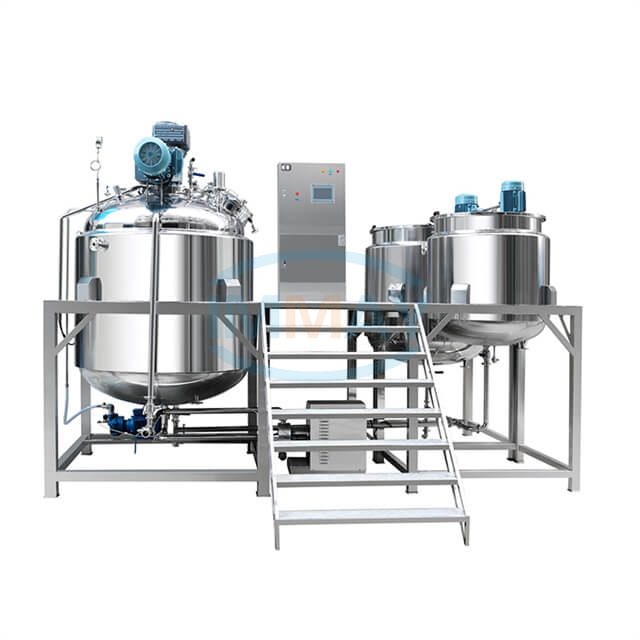 1000L Fixed Type Vacuum Emulsifying Mixer And Reactor Machine for Cosmetic Pharmaceutical Chemical Paste Balm Liquid Production