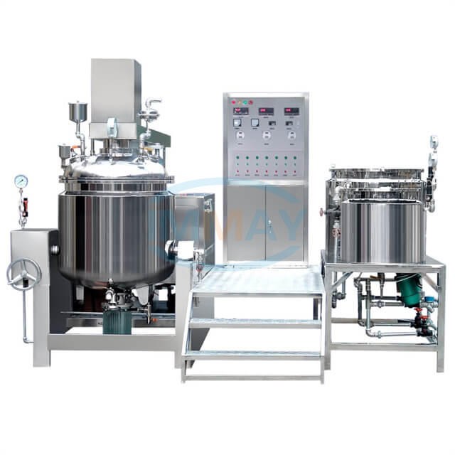 300L Hydraulic Lifting Vacuum Homogenizer Mixer And Reactor for Low To High Viscosity Liquids Production