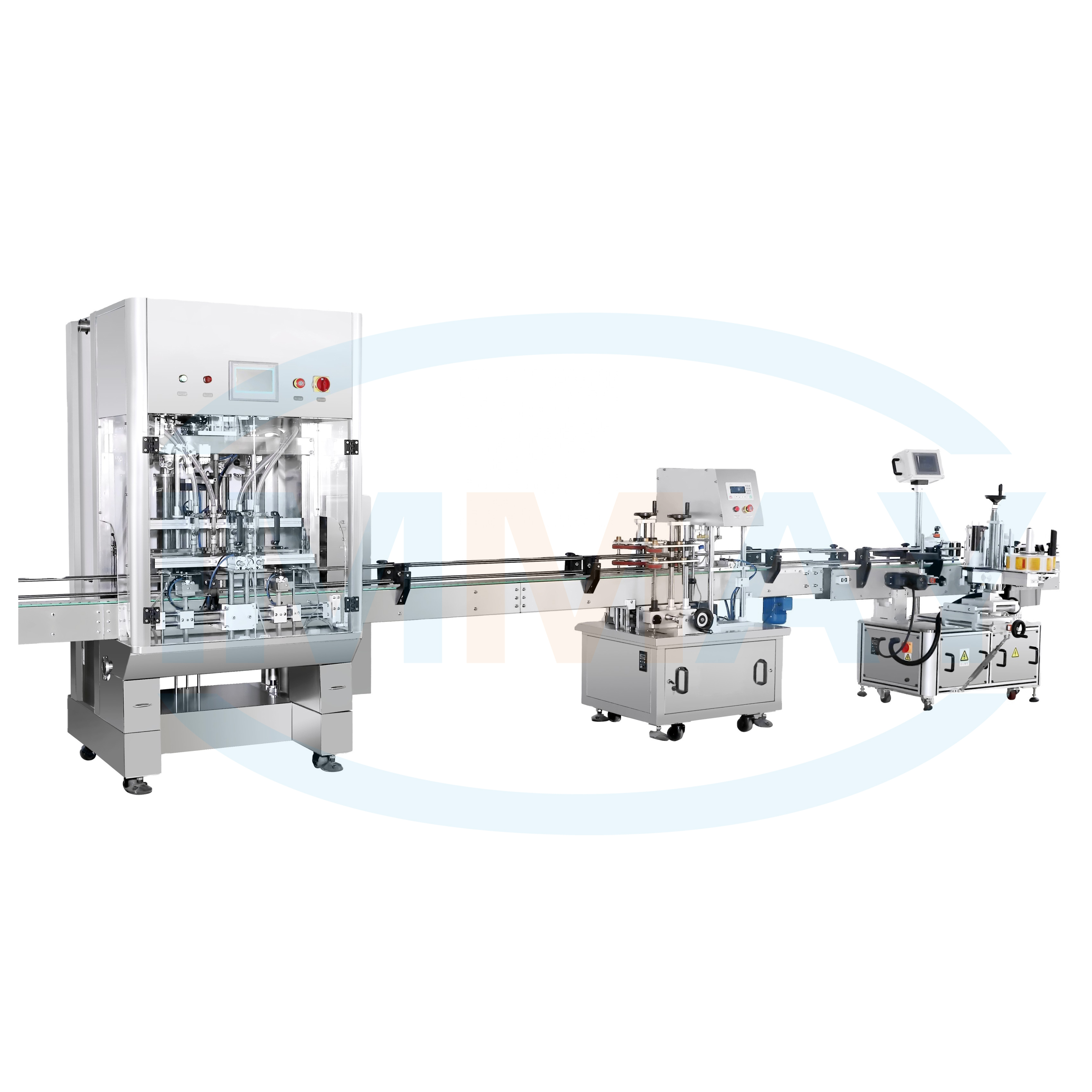 Good Performance Industrial Automatic Bottle Jar Glass Filling Capping Labeling Machine for Shampoo Shower Gel Lubricant Edible Oil